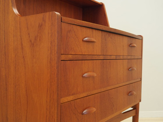 Image 1 of Teakhouten secretaire, Deens ontwerp, 1970S, Productie: Denemarken