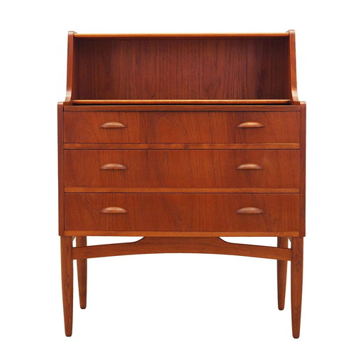 Teakhouten secretaire, Deens ontwerp, 1970S, Productie: Denemarken