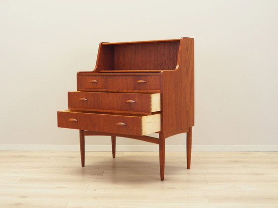 Image 1 of Teakhouten secretaire, Deens ontwerp, 1970S, Productie: Denemarken