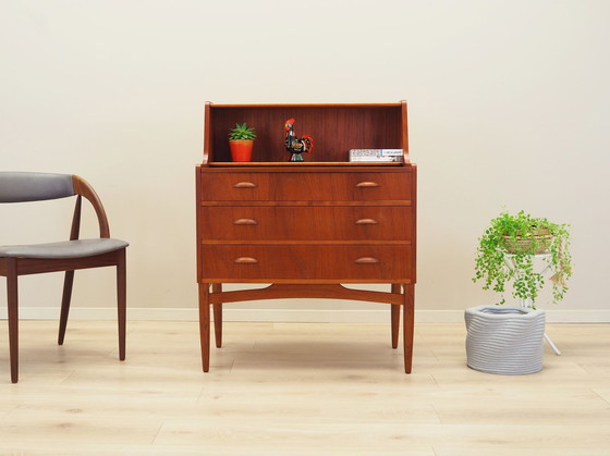 Image 1 of Teakhouten secretaire, Deens ontwerp, 1970S, Productie: Denemarken