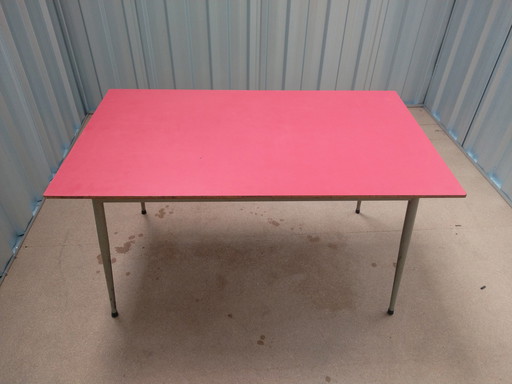 Formica tafel rood