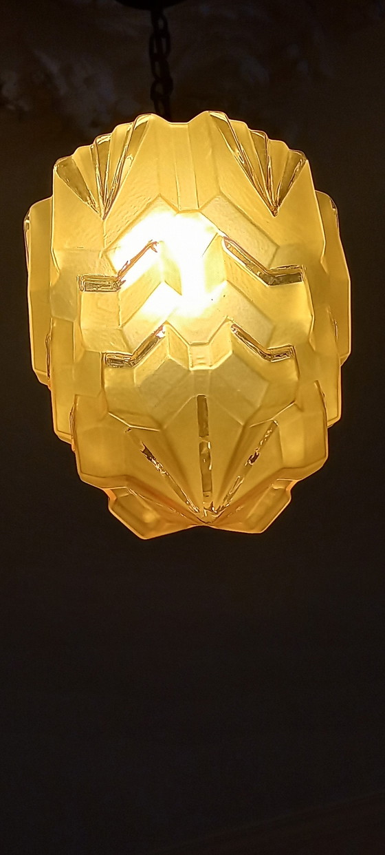 Image 1 of Art Deco wolkenkrabber lamp