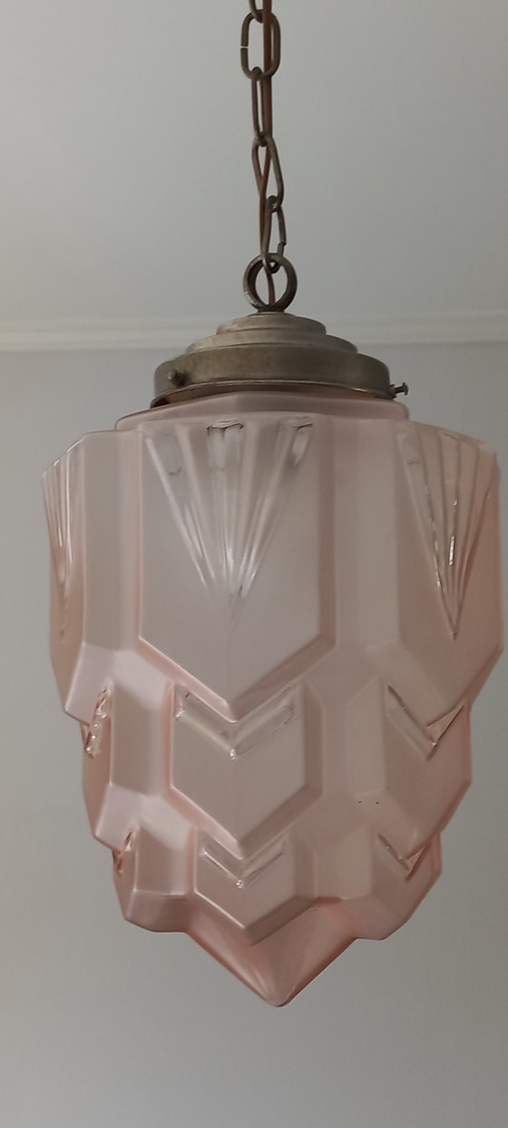 Image 1 of Art Deco wolkenkrabber lamp