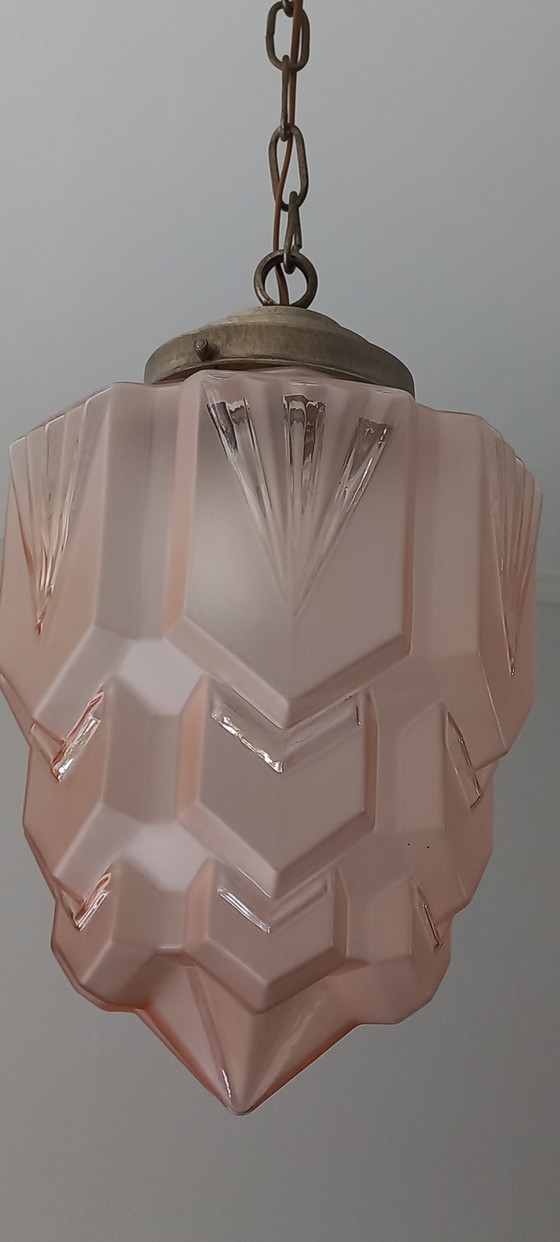 Image 1 of Art Deco wolkenkrabber lamp