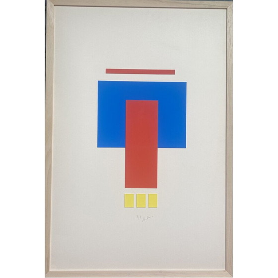 Image 1 of Vintage geometrische compositie door Albert Chubac