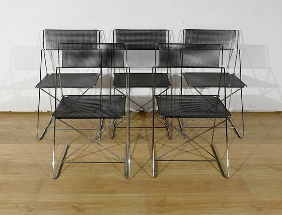 Image 1 of Suite van 5 Nuova X Line Omli-stoelen voor Magis, door Niels Joergen Haugesen - 1980
