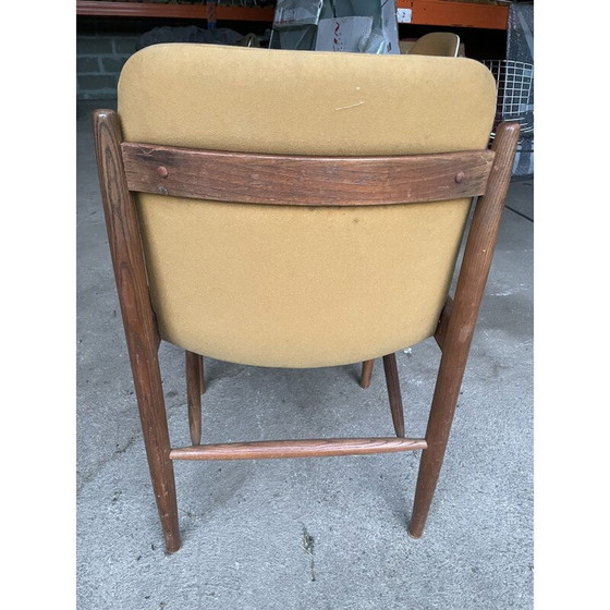 Image 1 of Set van 4 vintage stoelen van stof en palissanderhout, 1960