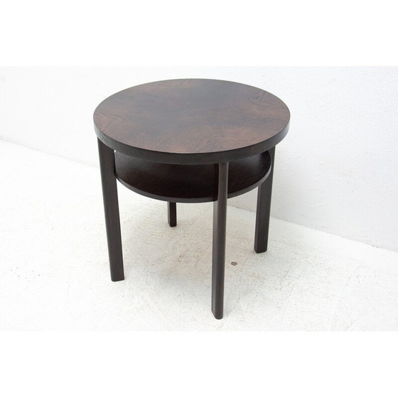 Image 1 of Vintage art deco eiken salontafel, Tsjecho-Slowakije 1950