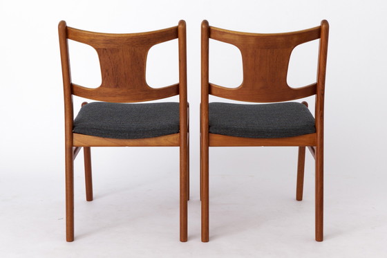 Image 1 of 2 Vintage Deense stoelen - 1960S Mid Century Moderne Stijl