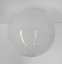 Art deco plafondlamp met grote witte glazen bol