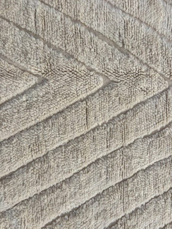 Image 1 of Blanc - Marokkaans Wit Beni Ourain Wollen Vloerkleed 205X310 Cm