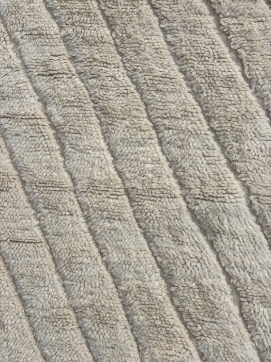 Image 1 of Blanc - Marokkaans Wit Beni Ourain Wollen Vloerkleed 205X310 Cm