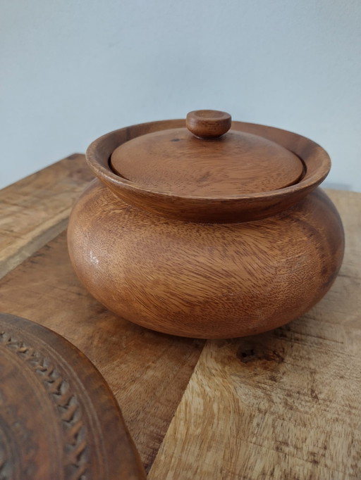 Vintage ricepot met deksel