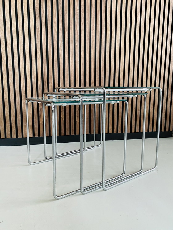 Image 1 of Cassina Nesting Tables Marcel T