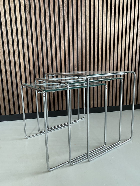 Image 1 of Cassina Nesting Tables Marcel T