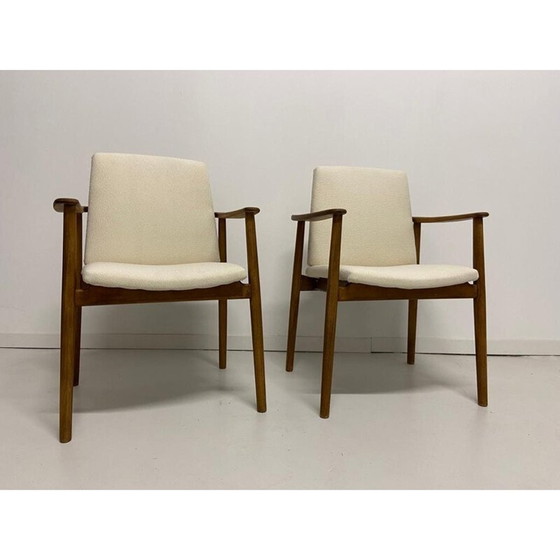 Paar vintage eiken fauteuils van Børge Mogensen voor Søborg møbelfabrik, Denemarken 1960 (photo 10 of 13)