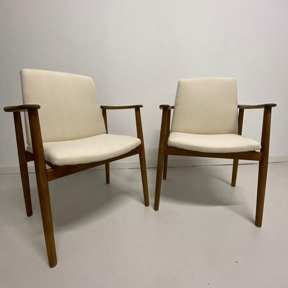 Paar vintage eiken fauteuils van Børge Mogensen voor Søborg møbelfabrik, Denemarken 1960 (photo 13 of 13)