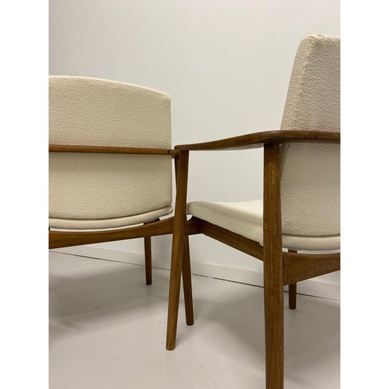 Paar vintage eiken fauteuils van Børge Mogensen voor Søborg møbelfabrik, Denemarken 1960 (photo 11 of 13)