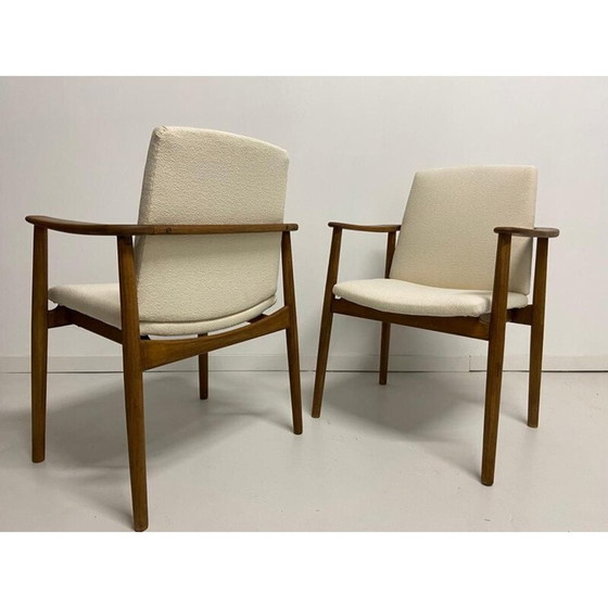 Paar vintage eiken fauteuils van Børge Mogensen voor Søborg møbelfabrik, Denemarken 1960 (photo 7 of 13)