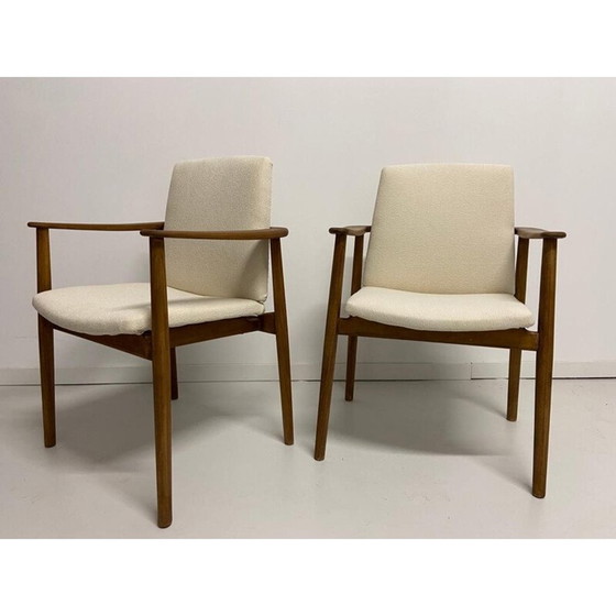 Paar vintage eiken fauteuils van Børge Mogensen voor Søborg møbelfabrik, Denemarken 1960 (photo 12 of 13)