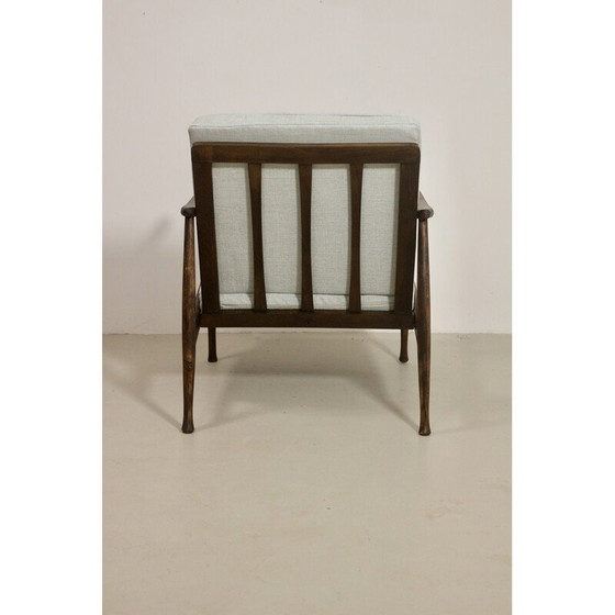 Image 1 of Scandinavische vintage fauteuil met gebogen armen, 1960