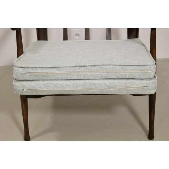 Image 1 of Scandinavische vintage fauteuil met gebogen armen, 1960