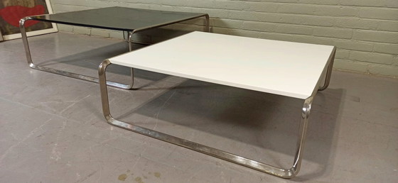 Image 1 of Bauhaus Stijl Nesting Tables Salontafels, Zwart En Wit