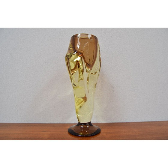 Image 1 of Vintage kunstglas vaas van Chribska, Tsjecho-Slowakije 1960