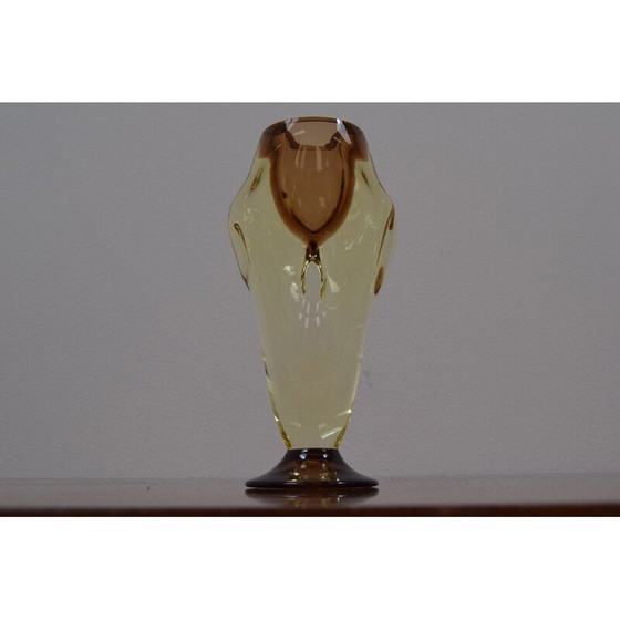 Image 1 of Vintage kunstglas vaas van Chribska, Tsjecho-Slowakije 1960