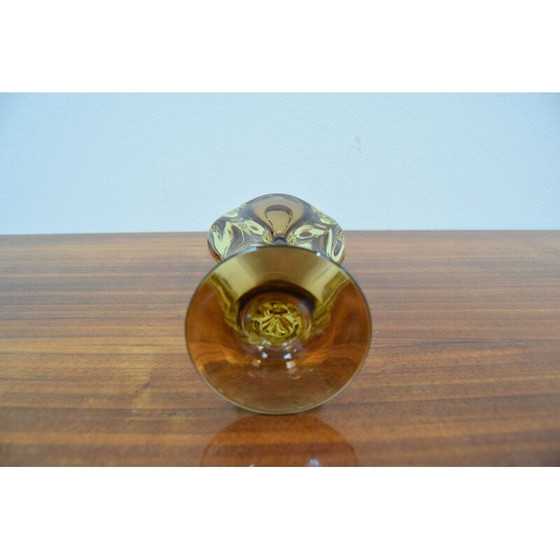 Image 1 of Vintage kunstglas vaas van Chribska, Tsjecho-Slowakije 1960