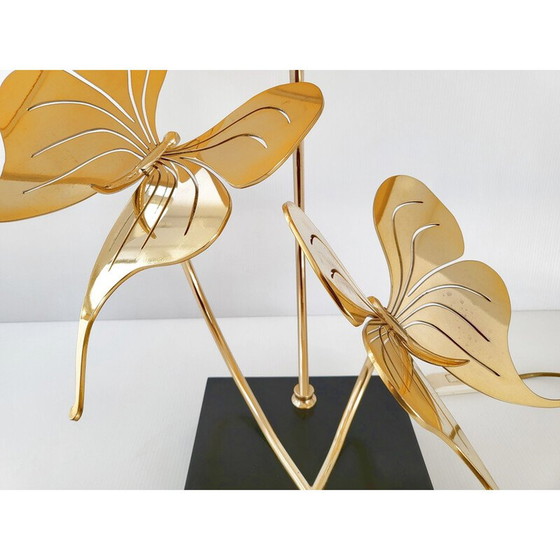 Image 1 of Vintage messing vlinderlamp, 1970