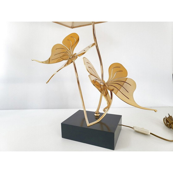 Image 1 of Vintage messing vlinderlamp, 1970