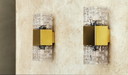 Set Hollywood Regency Ijsglas Lampjes