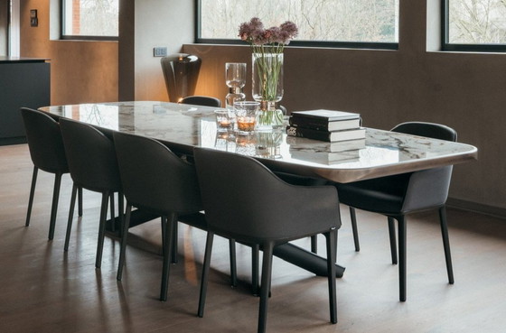 Image 1 of Cattelan Italia Planer Eettafel + 2 Coffee Tables Keramiek Calacatta