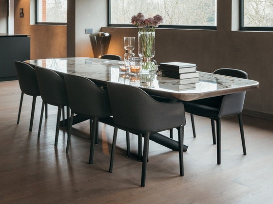 Image 1 of Cattelan Italia Planer Eettafel + 2 Coffee Tables Keramiek Calacatta