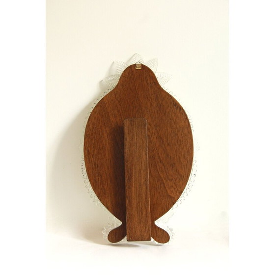 Image 1 of Vintage spiegel in murano glas en massief hout, Italië 1960