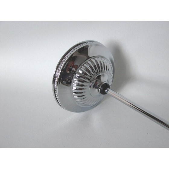 Image 1 of Vintage nikkel en messing hanglamp, jaren 1930