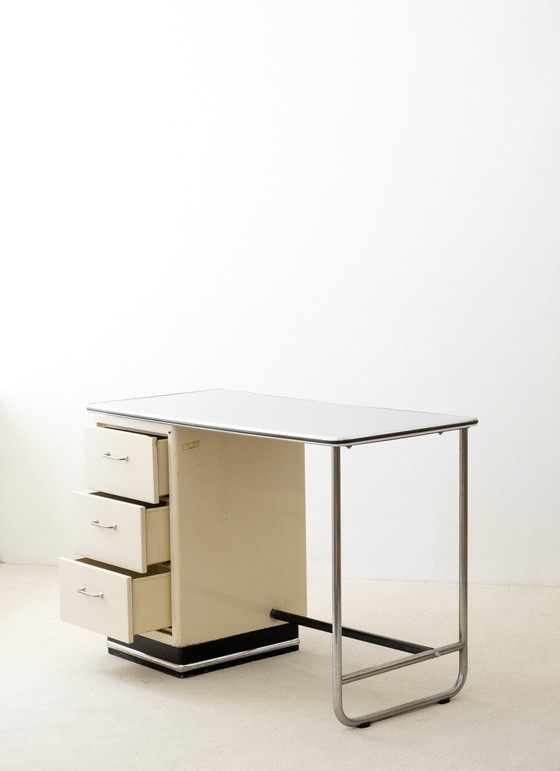 Image 1 of Baisch Bauhaus Buisvormig Bureau!