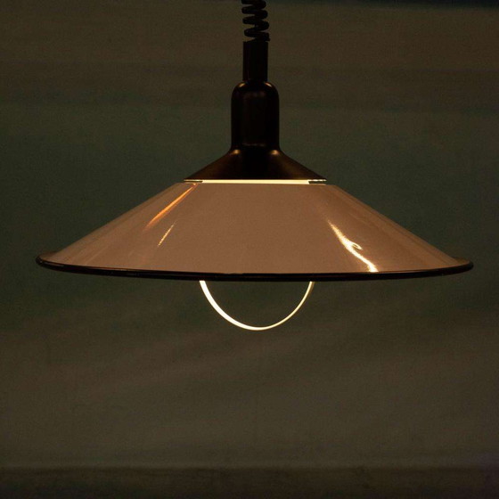 Image 1 of Zweeds minimalistische hanglamp jaren 70, vintage treklamp
