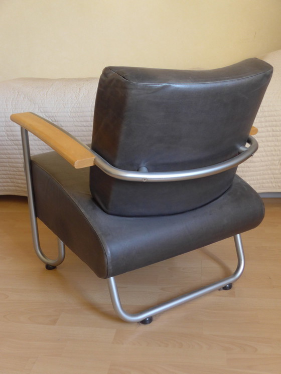 Image 1 of Vintage Lederen Fauteuil