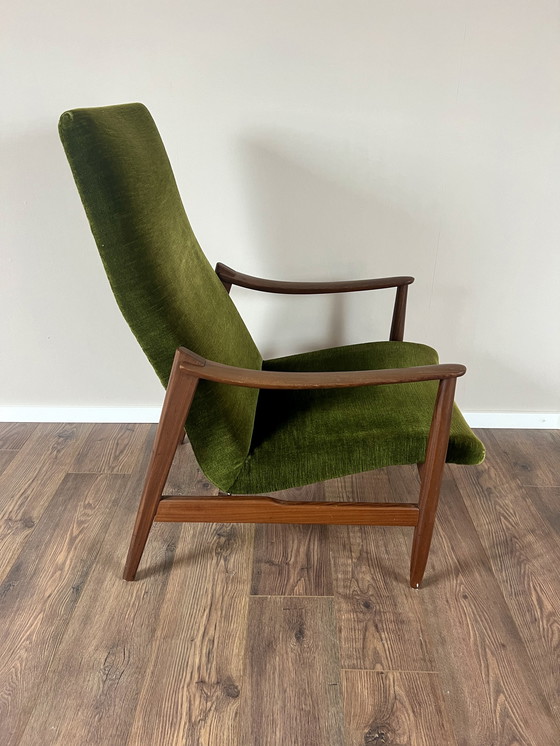 Image 1 of Mid Century Deens Modern Design fauteuil met hoge rug