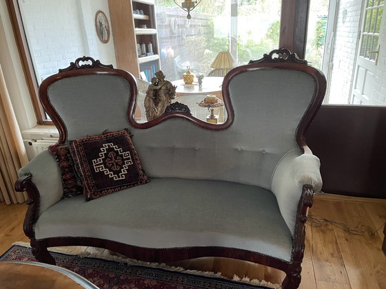 Image 1 of Biedermeier Love Seat