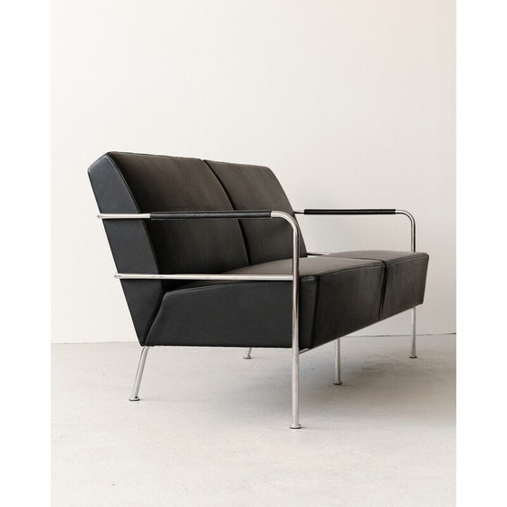 Image 1 of Vintage chroomstaal en leren woonkamer set door Gunilla Allard, 1960