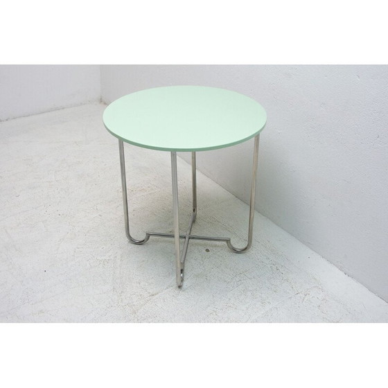 Image 1 of Vintage bohemien chromen salontafel van Hynek Gottwald, Tsjecho-Slowakije 1930