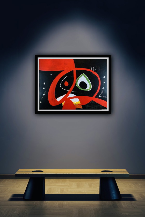 Image 1 of Joan Miró: “Head”. Gesigneerd In De Plaat. 