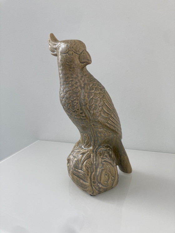 Image 1 of Beeld Van Kaketoe, Keramiek, Ongeveer 32 cm Hoog