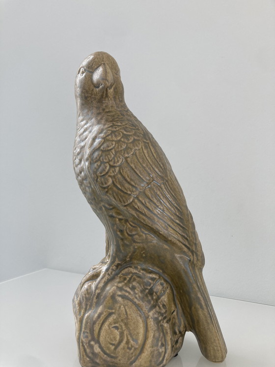 Image 1 of Beeld Van Kaketoe, Keramiek, Ongeveer 32 cm Hoog