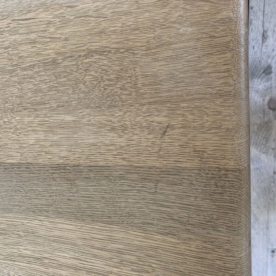 Image 1 of Scandinavische vintage massief eiken salontafel van Hans Wegner voor Getama, 1981