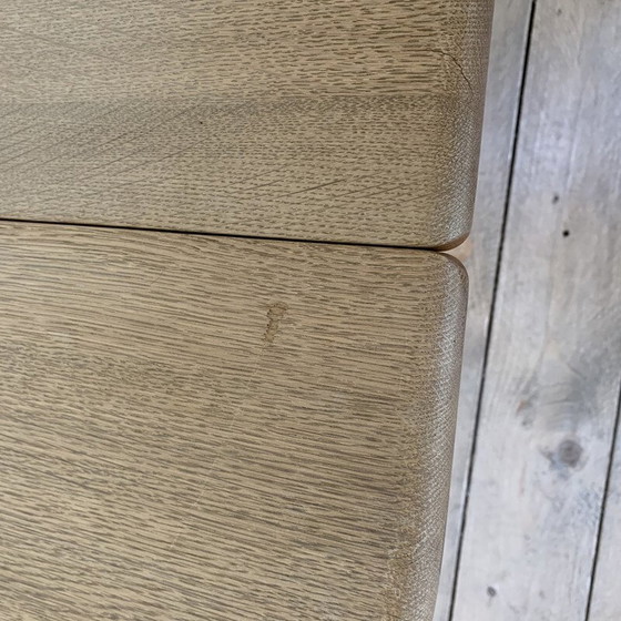 Image 1 of Scandinavische vintage massief eiken salontafel van Hans Wegner voor Getama, 1981