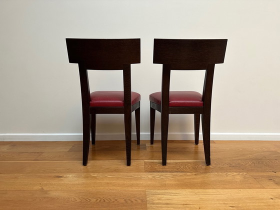 Image 1 of Philippe Hurel Tafel met 6 bijpassende stoelen